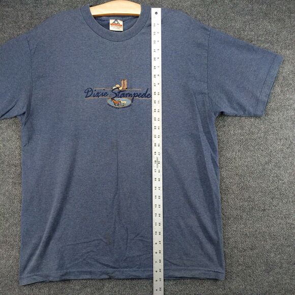 Alstyle Apparel Dixie Stampede Embroidered T-Shirt Mens XL Blue Polycotton - Picture 11 of 13